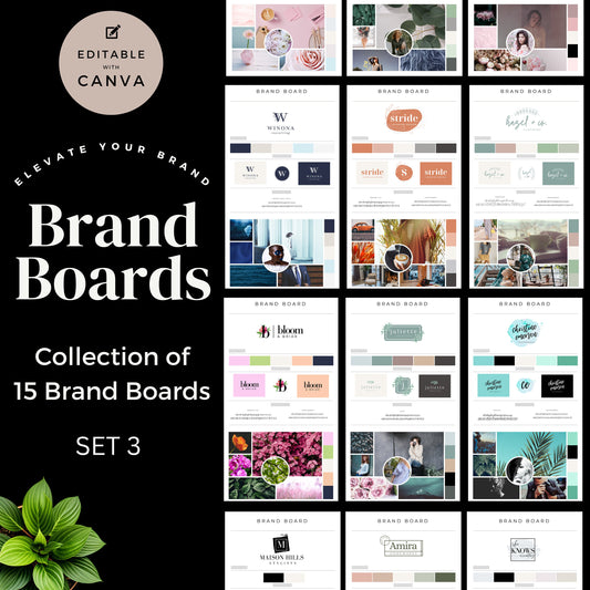 Branding Boards, Toolbox, Logo Design and Brand, Logos, Visual Identity pack, color palette, colors, graphics, Business elements, tools, kit