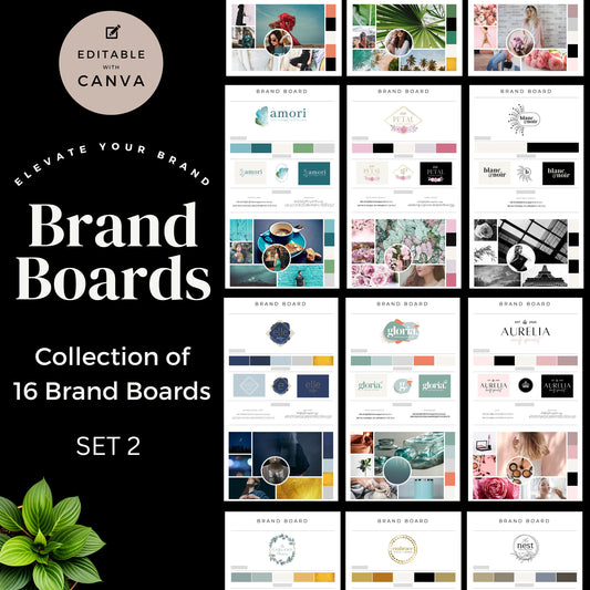 Branding Boards, Toolbox, Logo Design and Brand, Logos, Visual Identity pack, color palette, colors, graphics, Business Brand, assets, kit