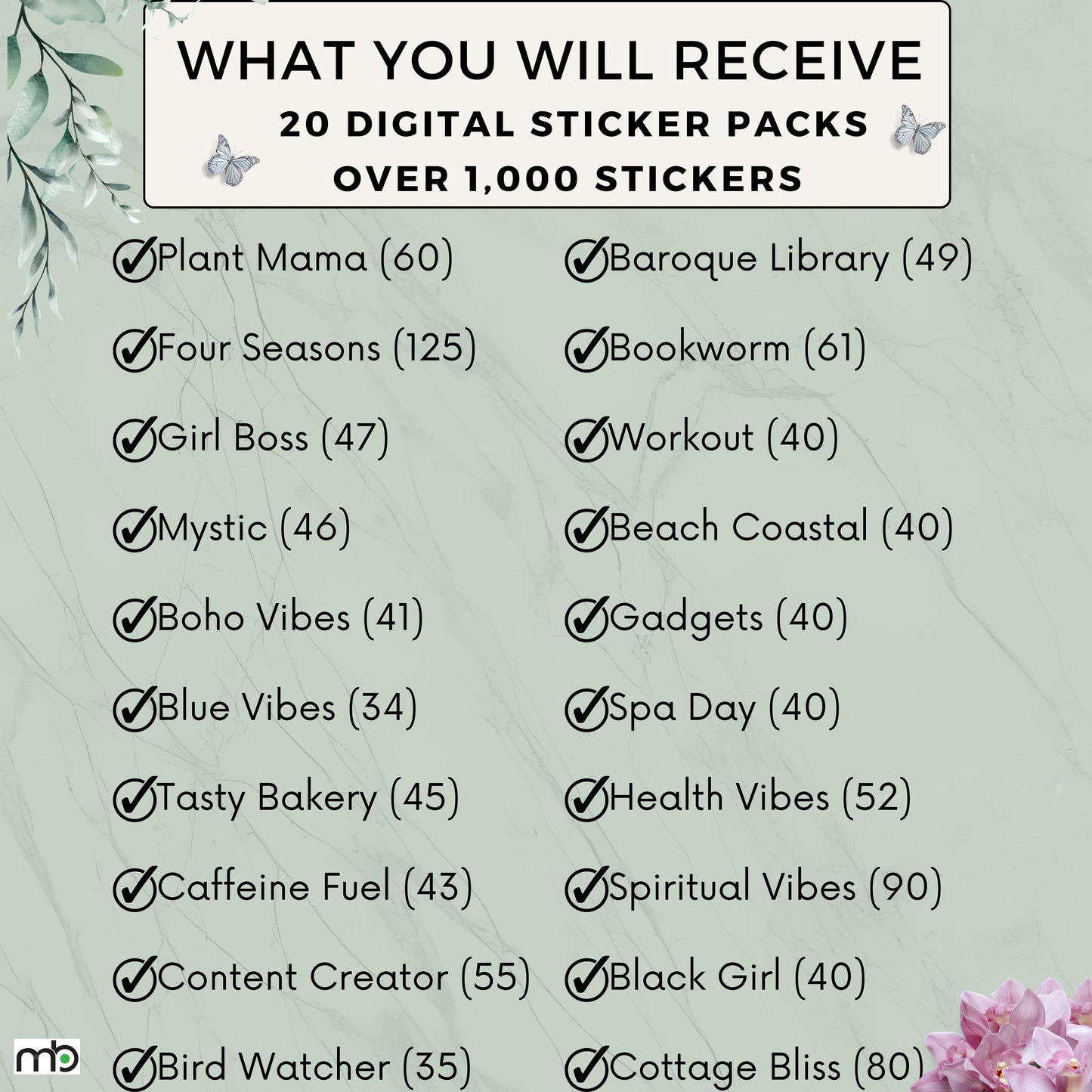 Digital Sticker Bundle, iPad tablet Stickers, Lifestyle, Project, Journal, Planner,Health, Beach, Spiritual, home decor, office, food, png