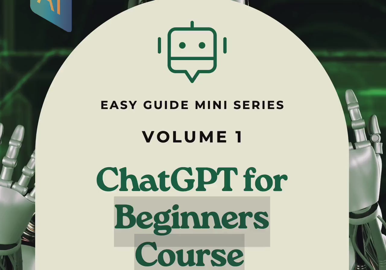 ChatGPT for Beginners Course, Unlock AI Potential, Business, Prompts, Commands, chatgpt, Youtube, Social Media, AI Resources, Tutorial, AI