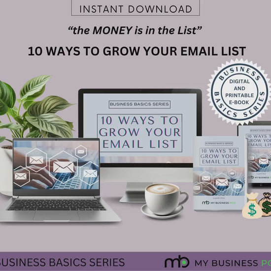 The Money is in the List, Grow my email list, Grow my Business, More sales, Business Growth, Lead Magnet, Digital marketing, More customers