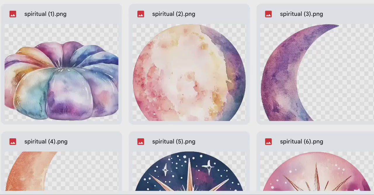 Spiritual Vibes Digital Stickers, Crystals, Angel Wings, Dream Catchers, Buddha, Bell, Moon, Sun, Doves Wolf, Celestial, Cosmic, Zen themes