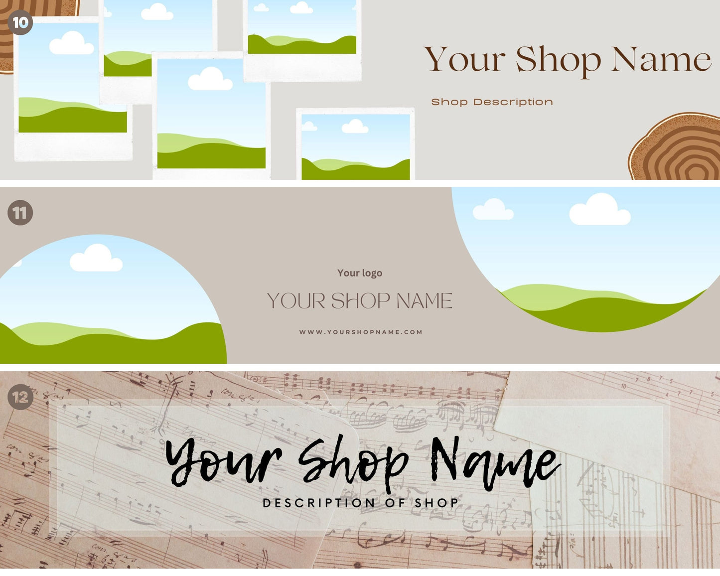 Etsy Shop Banner, Etsy Store Banner, Banner Display, Etsy Big Banner, Etsy Shop Template, Product Mockup, Canva Template, Etsy shop Template