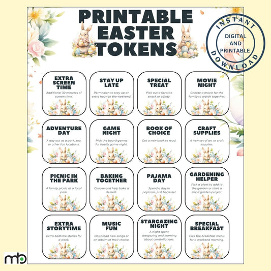 Printable Easter Tokens, Easter Games, Easter Fun, Easter Activities, Easter Eggs, Easter Rabbits, Printable Games, Easter Family Games